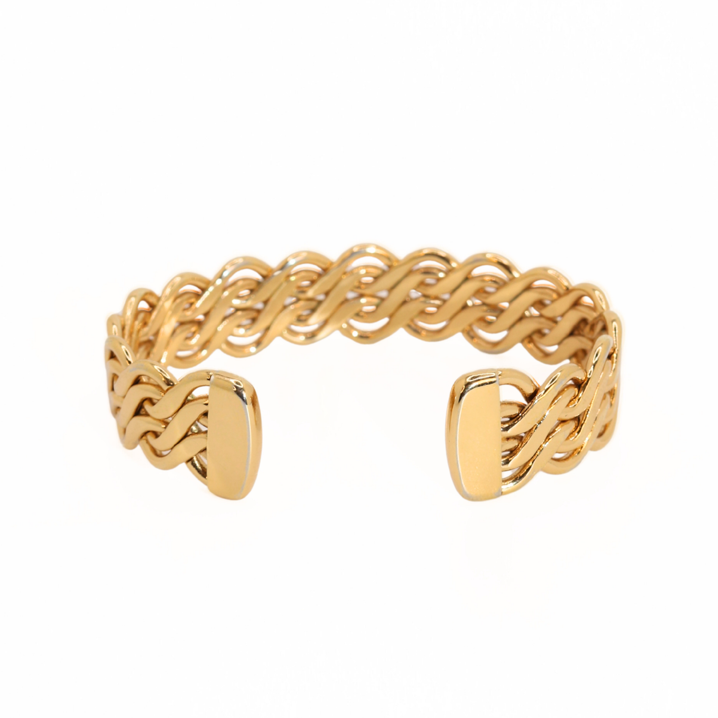 Vintage Monet Twisted Rope Cuff Bracelet