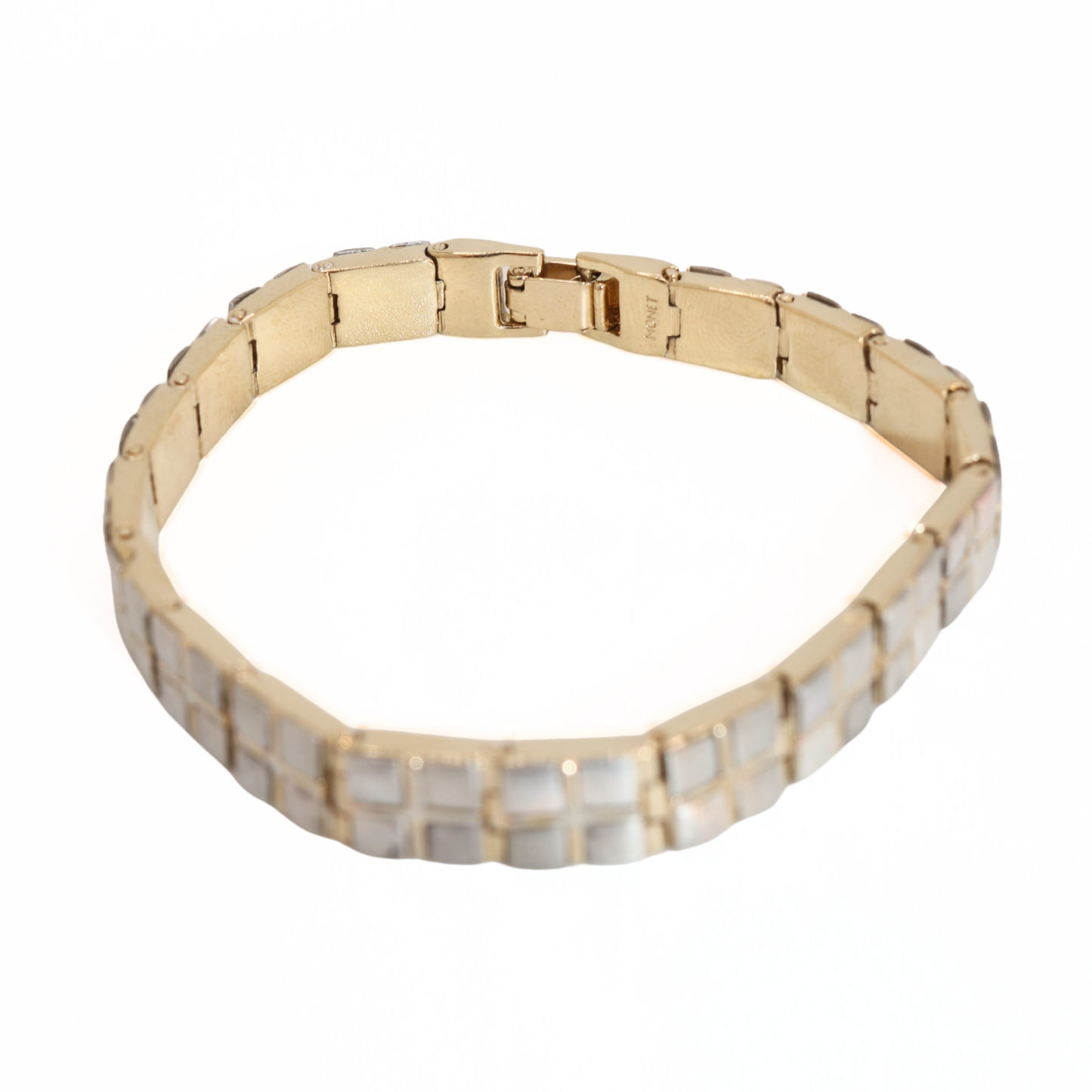 Vintage Monet Two-Tone Link Bracelet