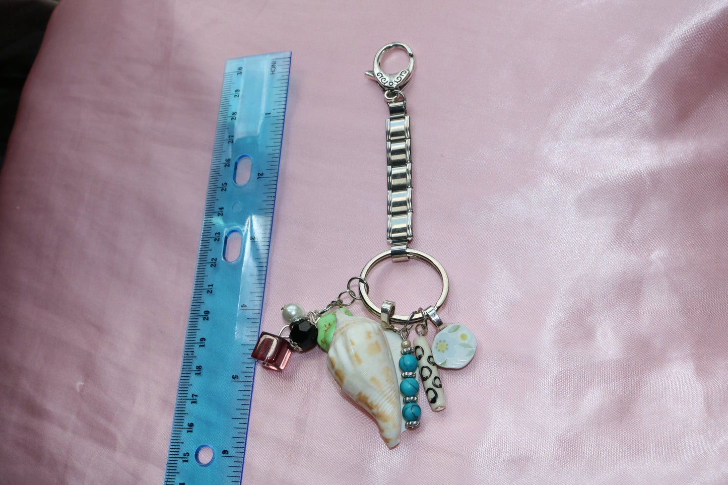 Ocean Daisy Charm Keychain