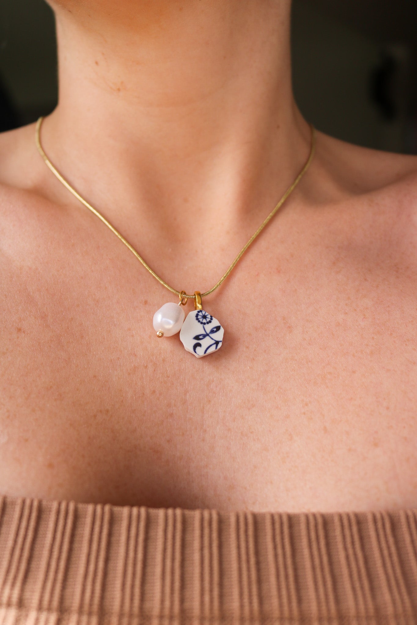 Dewdrop Pearl Necklace
