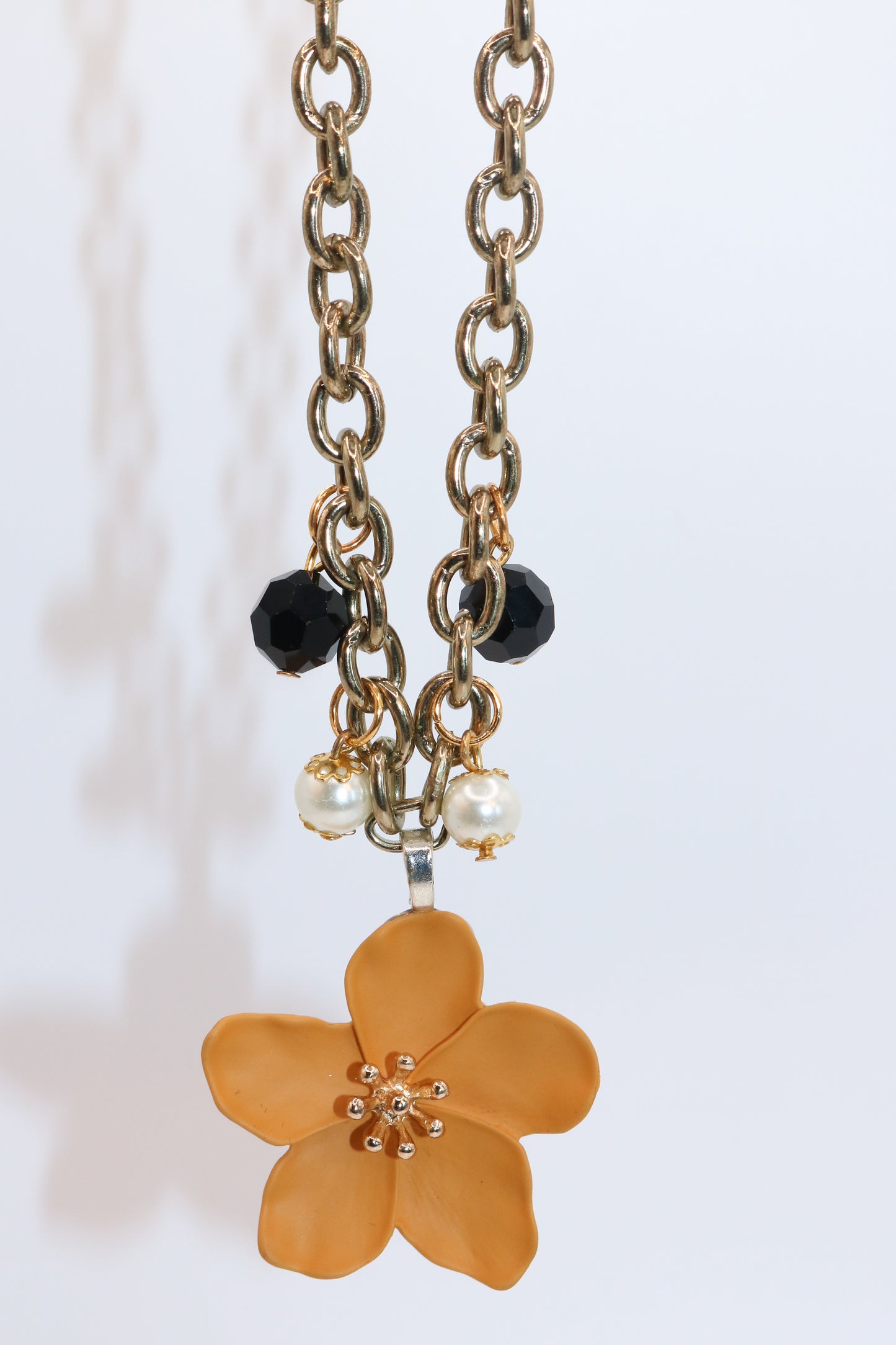 Golden Bloom Charm Necklace
