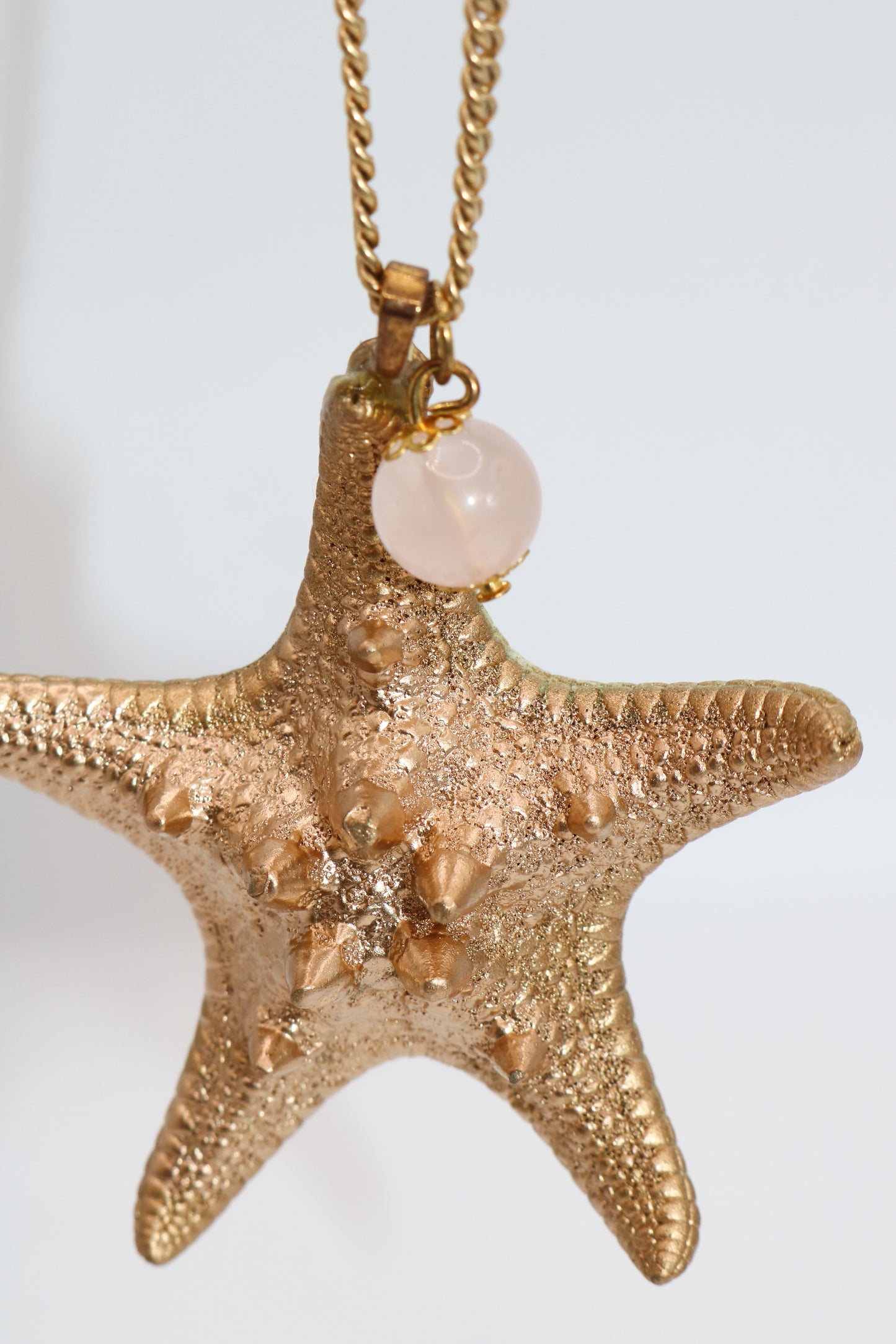 Gold Starfish Pendant Necklace