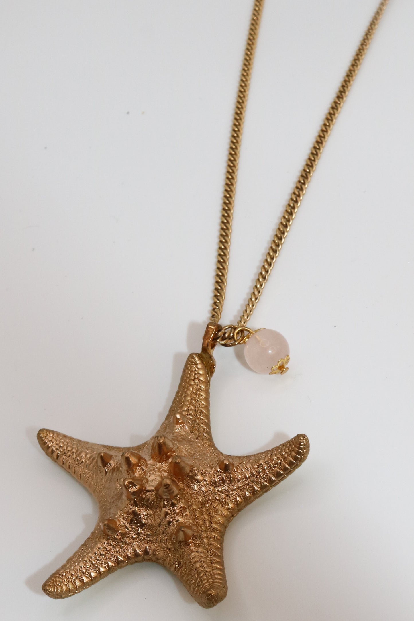 Gold Starfish Pendant Necklace