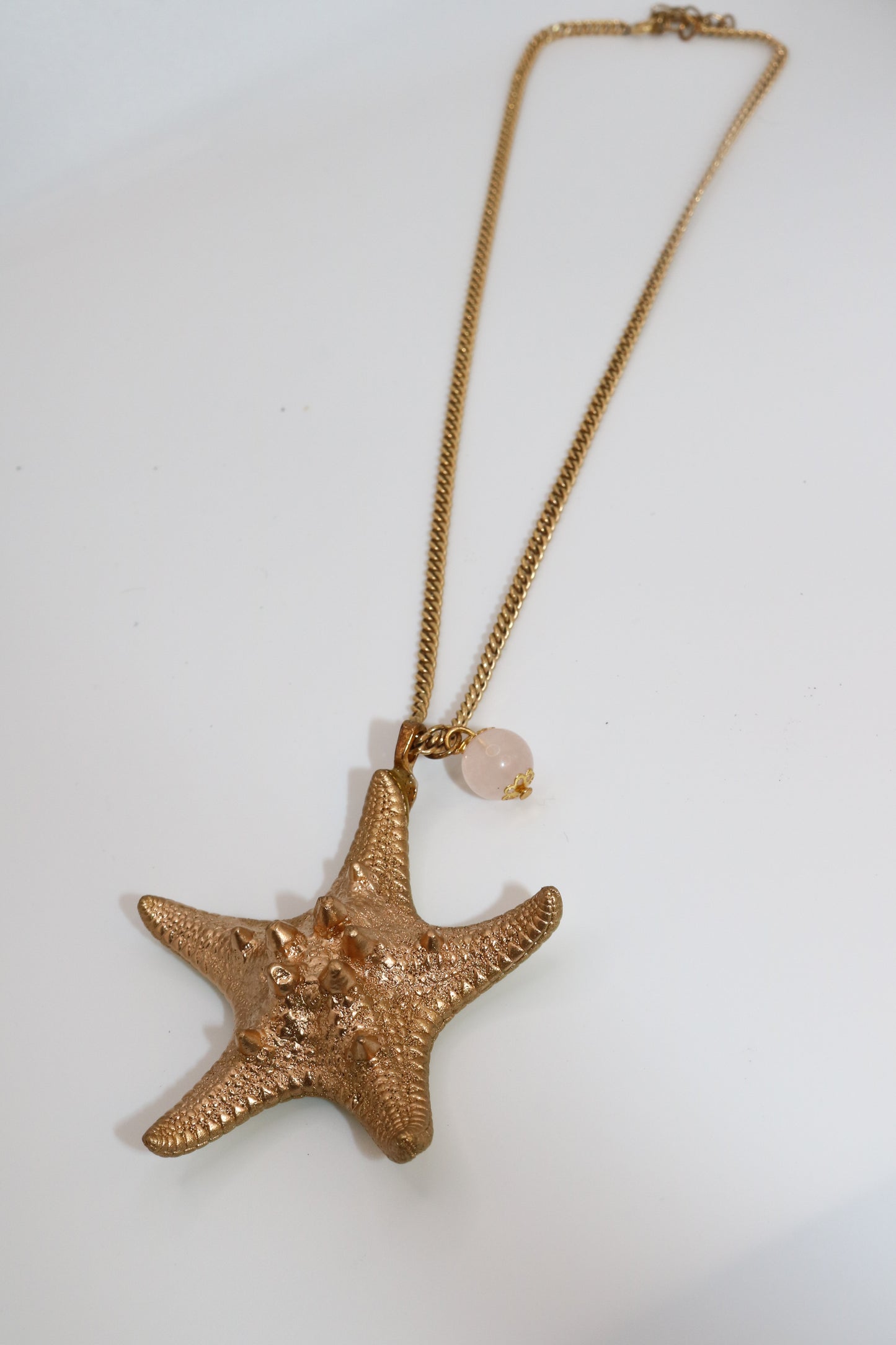 Gold Starfish Pendant Necklace