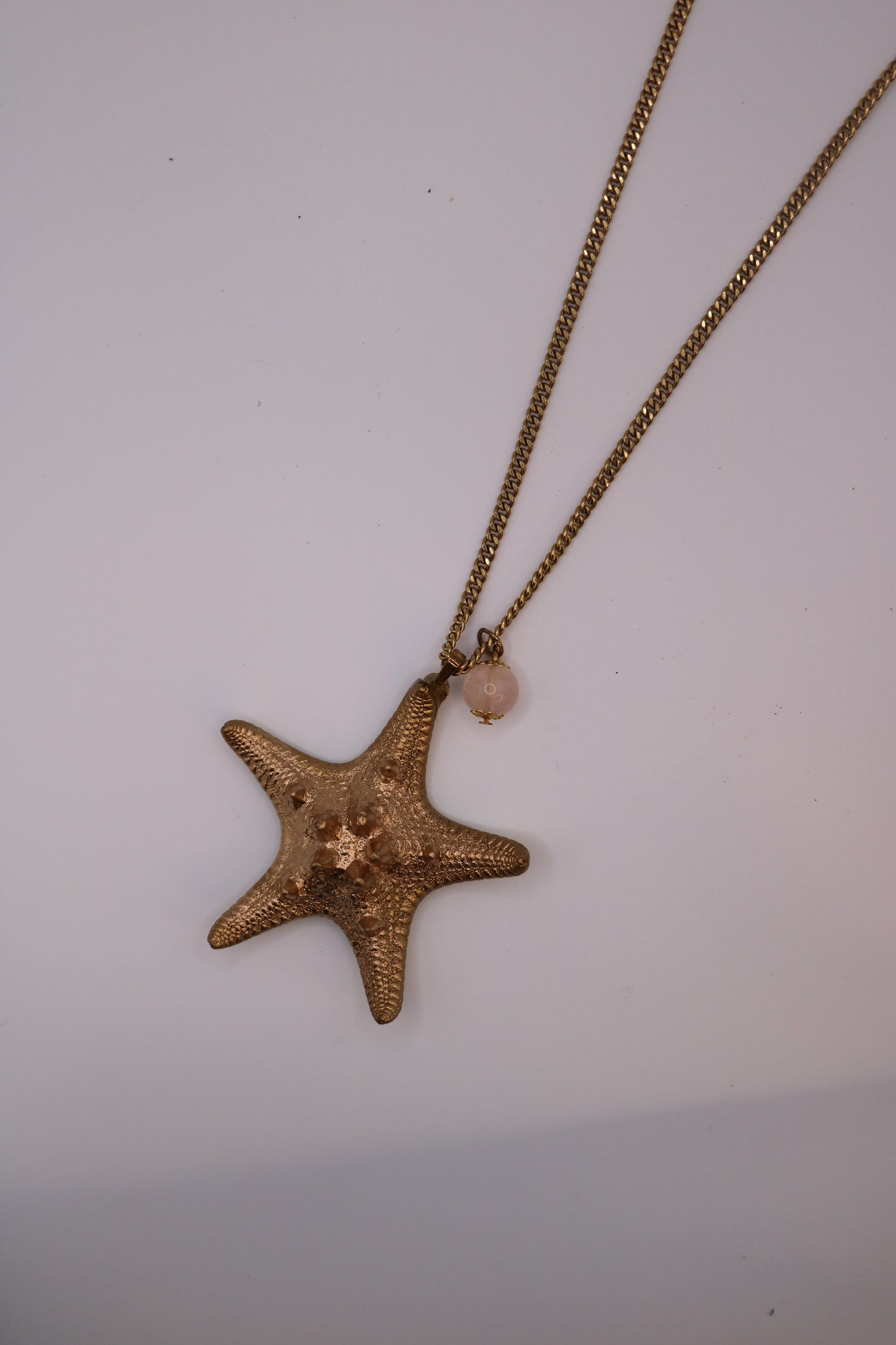 Gold Starfish Pendant Necklace