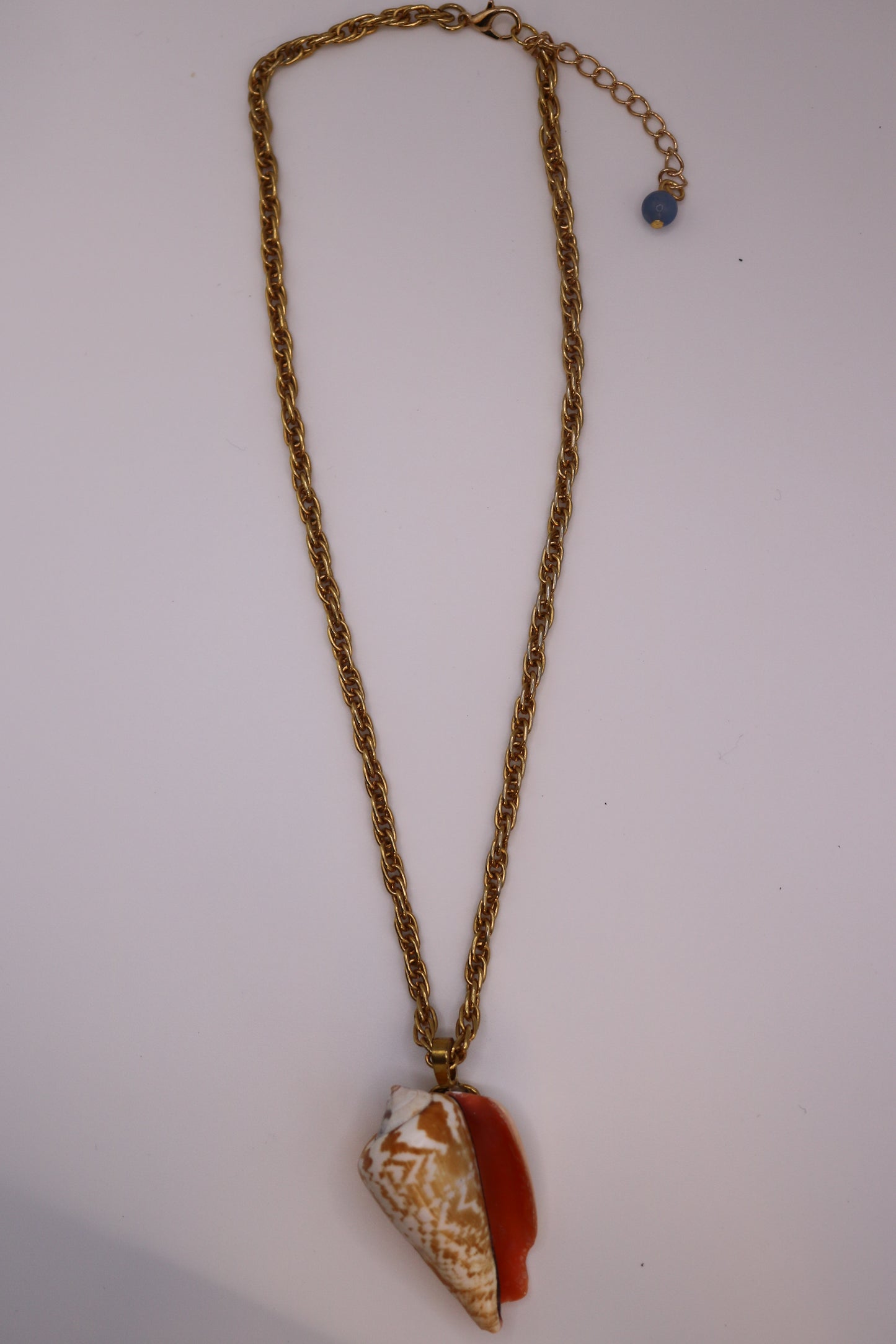 Golden Hour Shell Pendant Necklace
