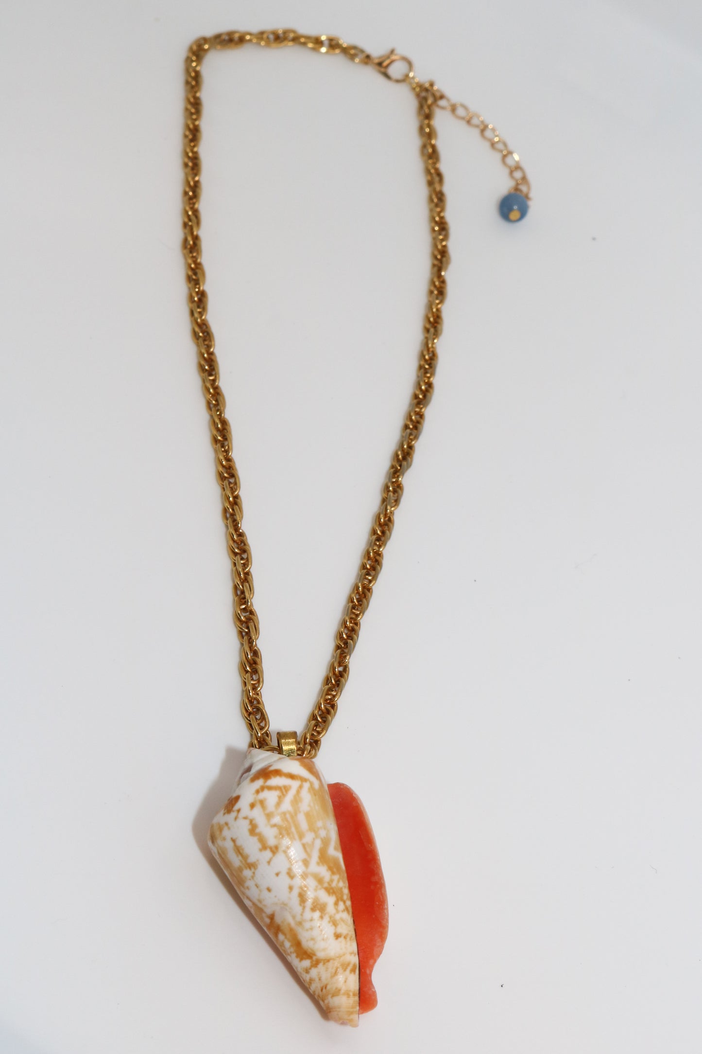 Golden Hour Shell Pendant Necklace