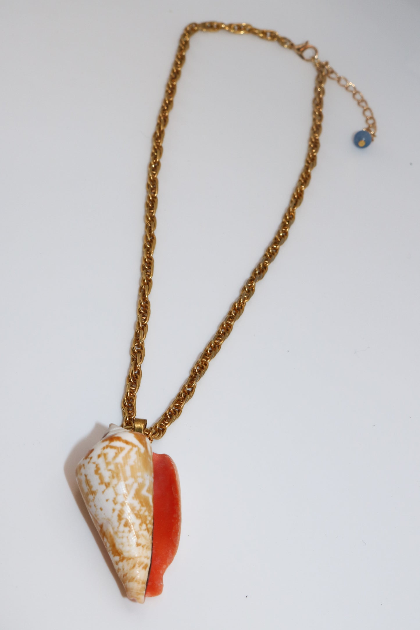 Golden Hour Shell Pendant Necklace