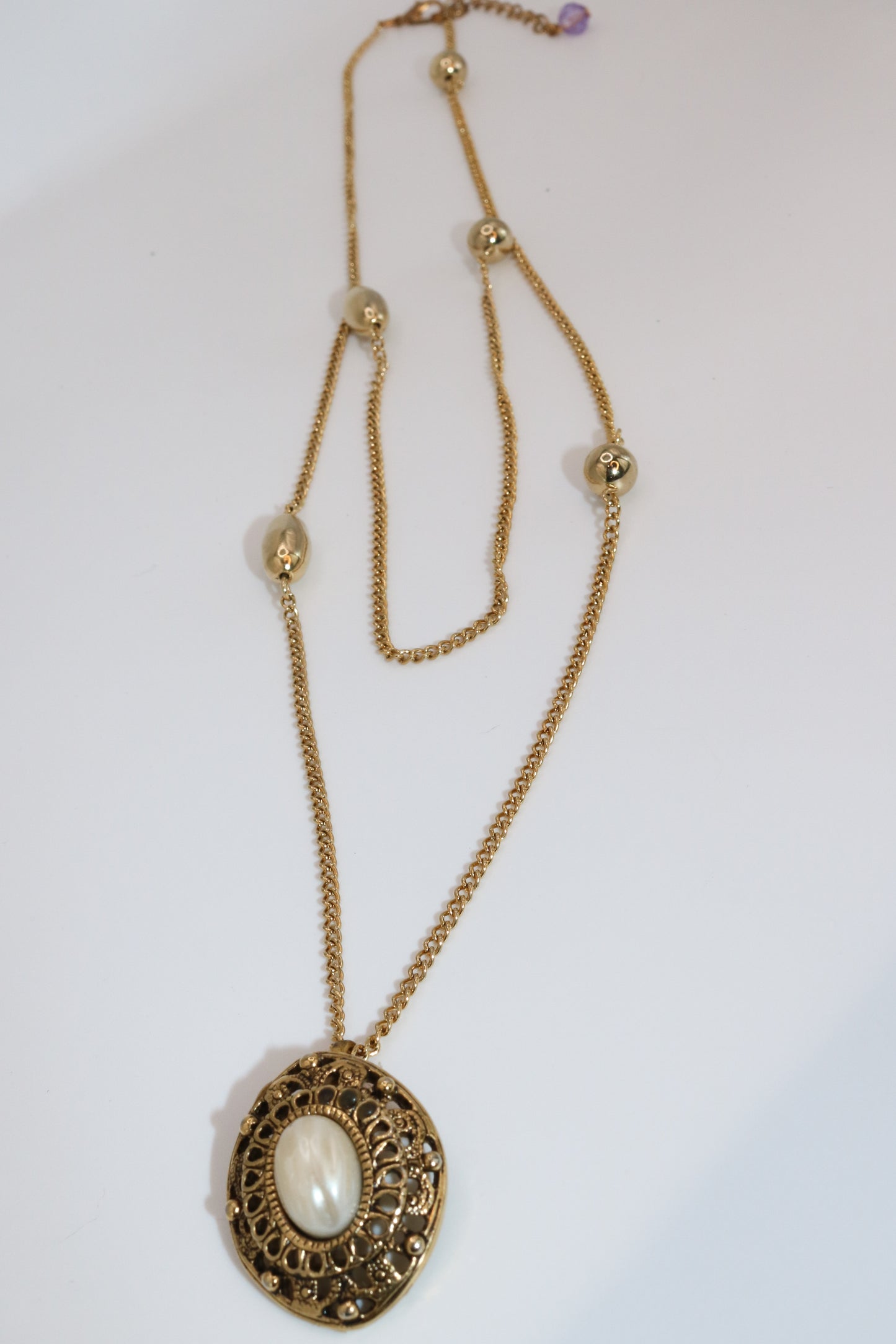 Double Layer Vintage Medallion Necklace