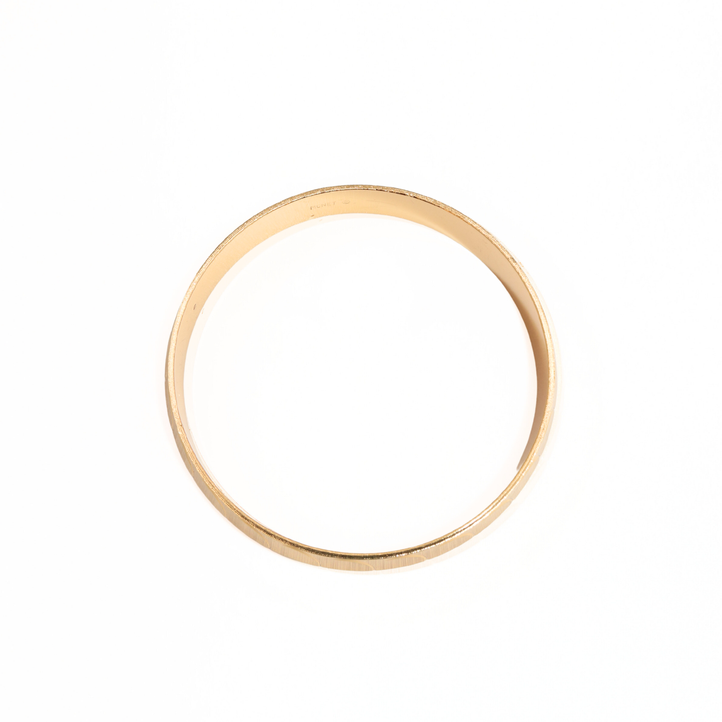 Vintage 1970s Monet Gold Tone Bangle Bracelet