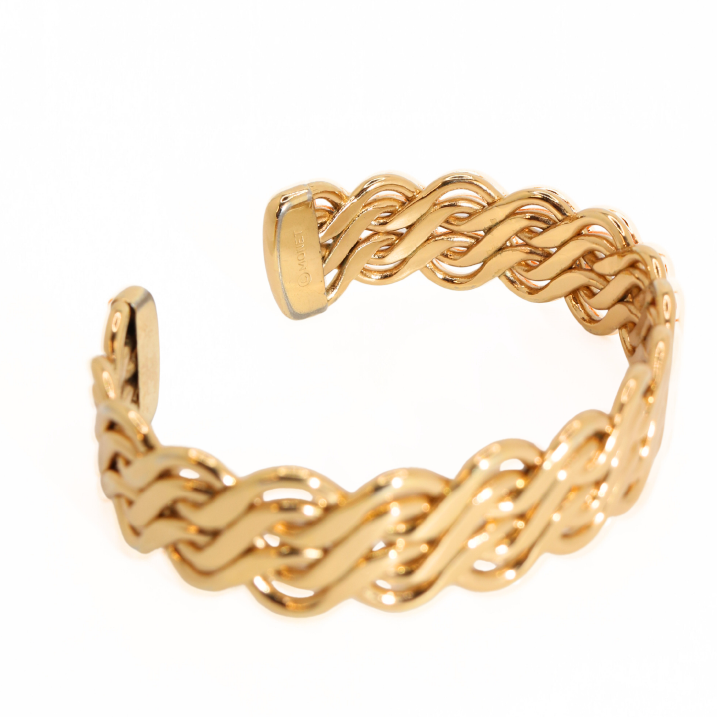 Vintage Monet Twisted Rope Cuff Bracelet