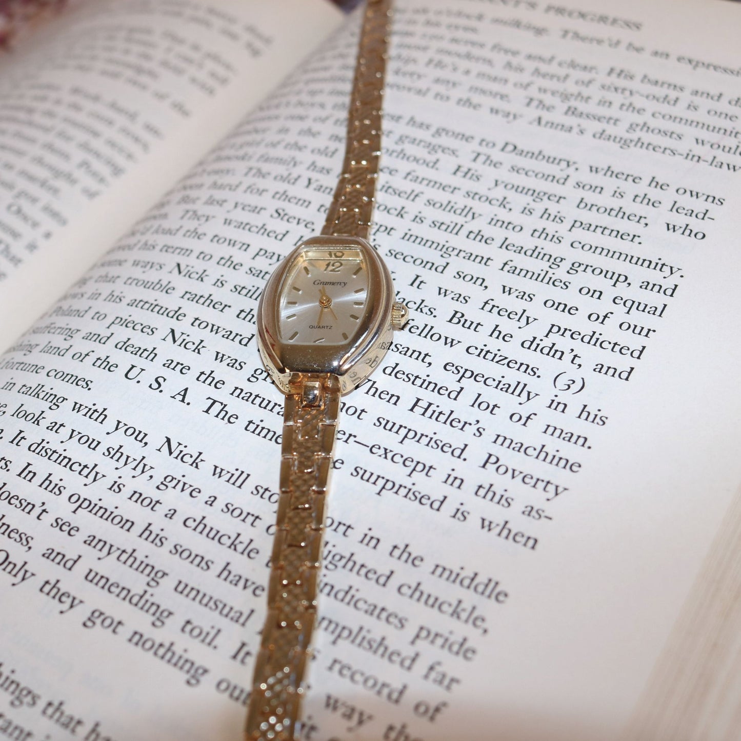 Gramercy Gold Tone Quartz Watch