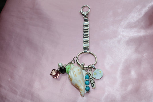 Ocean Daisy Charm Keychain